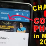 Change YouTube cover art/photo on android or ios