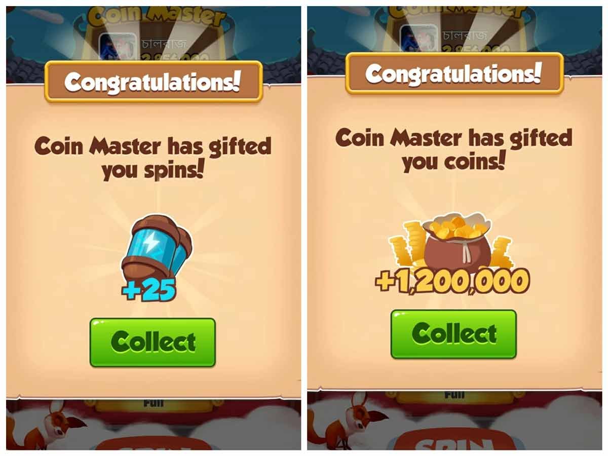 free spins and coins for coin master