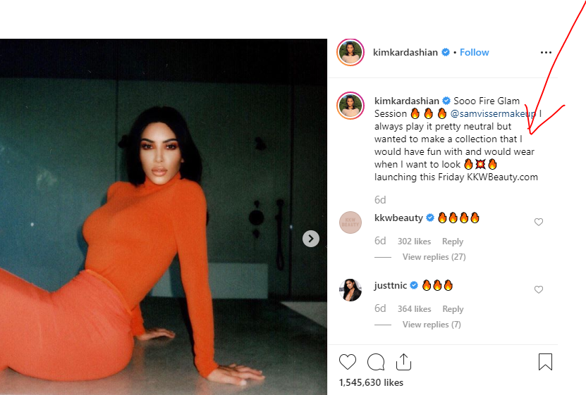Kim Kardashian Best Instagram caption for girls