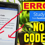 Study from Facebook App ERROR - No confirmation email or code 6