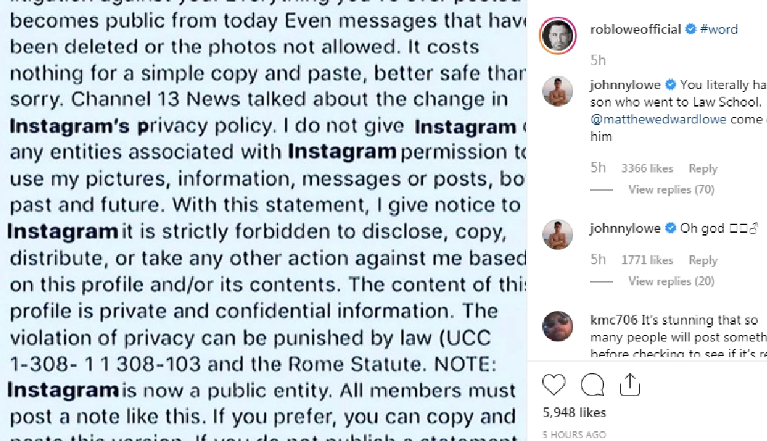 Instagram New Privacy Policy